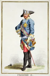 Federico II il Grande (1712-86) Re di Prussia (1740-86) da 